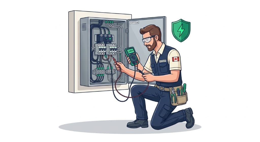 Electricians in Manitoba illustration