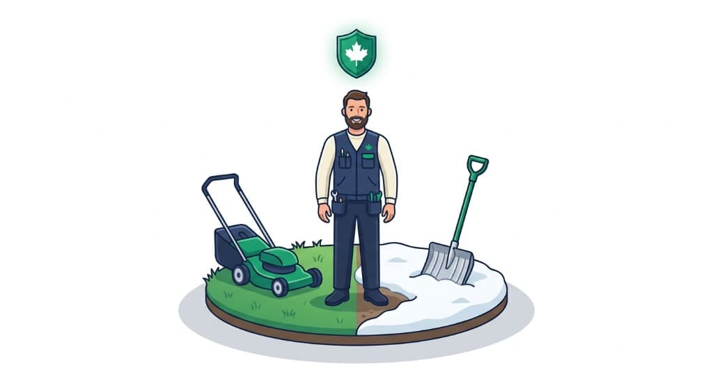 Landscaping & Snow Removal in Ontario illustration